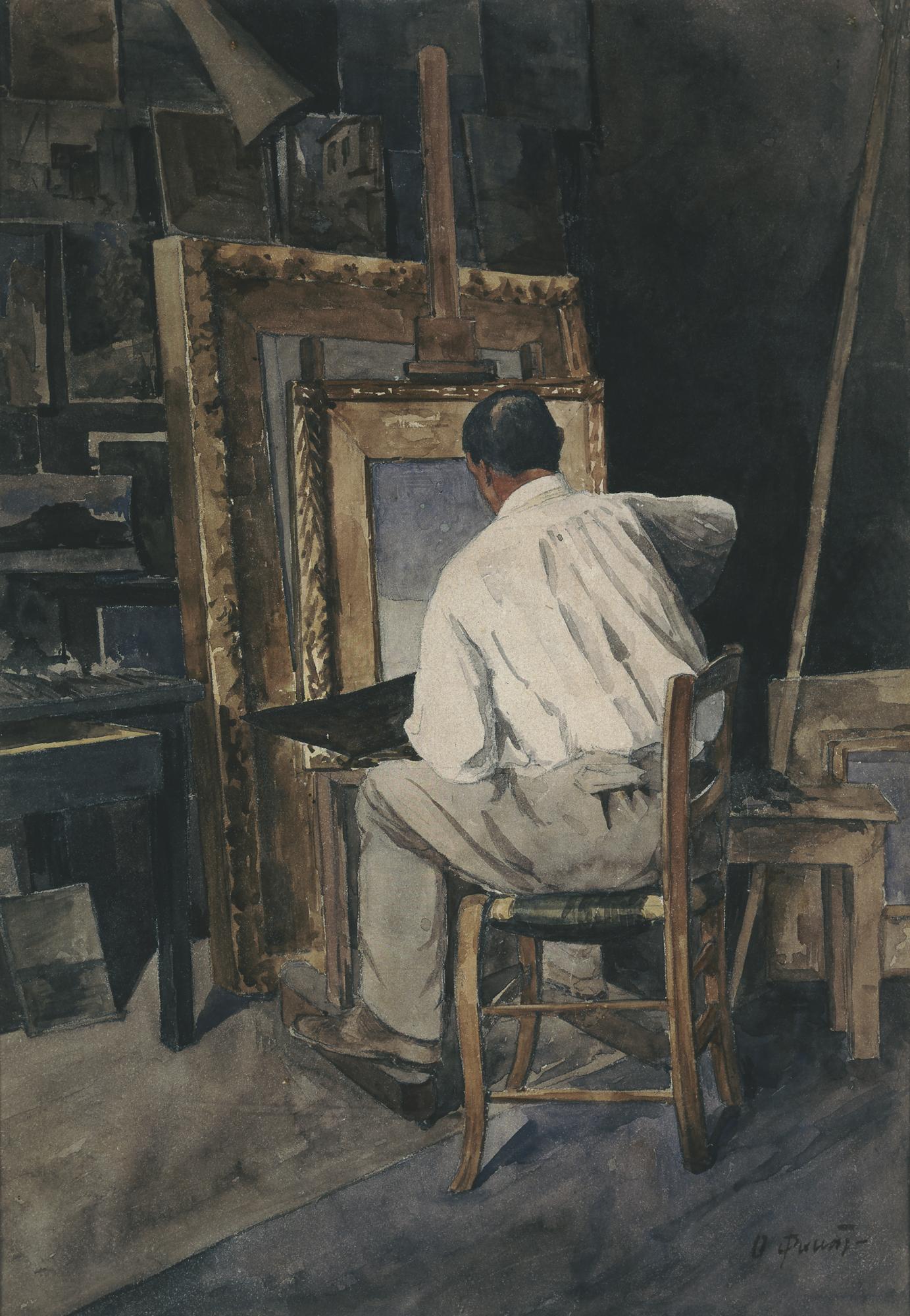 The Painter Chatzopoulos in His Studio - National Gallery