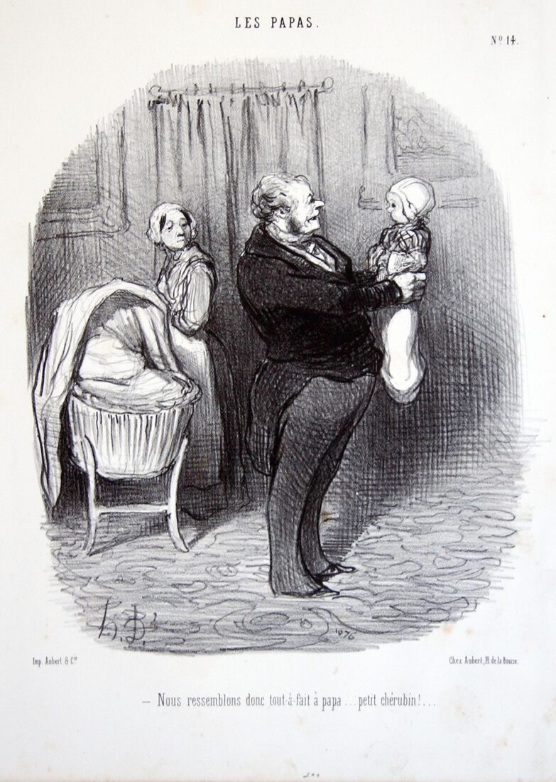 “Απαράλλαχτος ο μπαμπάς είμαστε, μικρό Χερουβείμ!” - Daumier Honore
