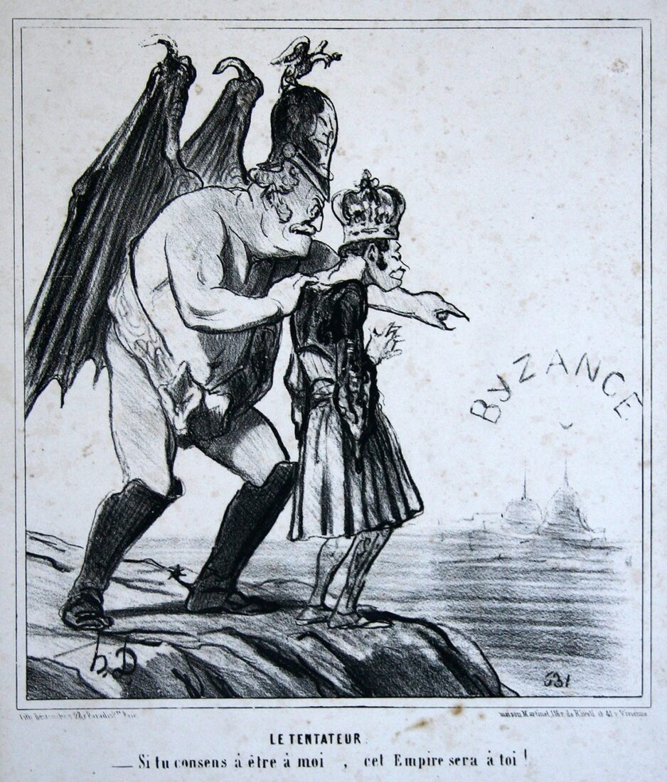 “Ο Πειρασμός. Αν συμφωνήσεις να γίνεις δικός μου, η αυτοκρατορία αυτή θα γίνει δική σου!” - Daumier Honore
