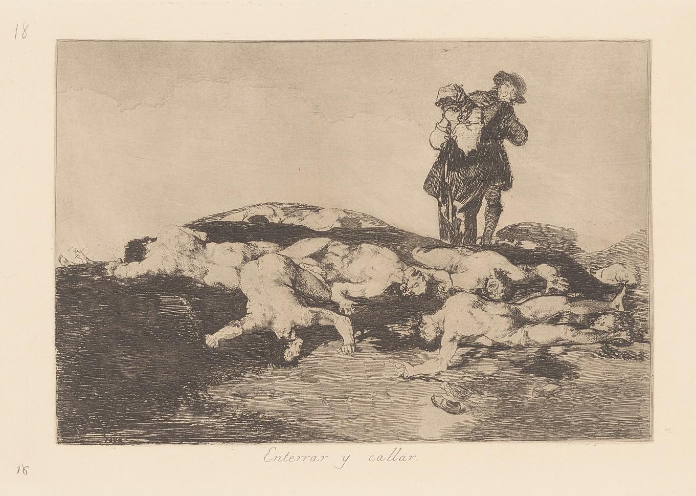 Bury them and keep quiet. (Enterrar y callar) - Goya y Lucientes Francisco