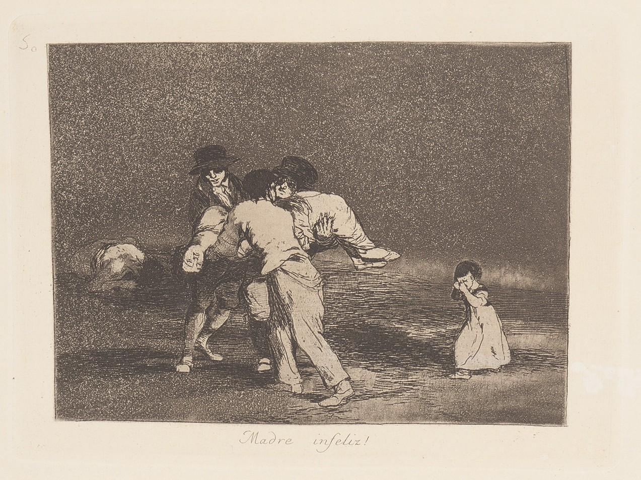Unhappy mother! (Madre infeliz!) - Goya y Lucientes Francisco