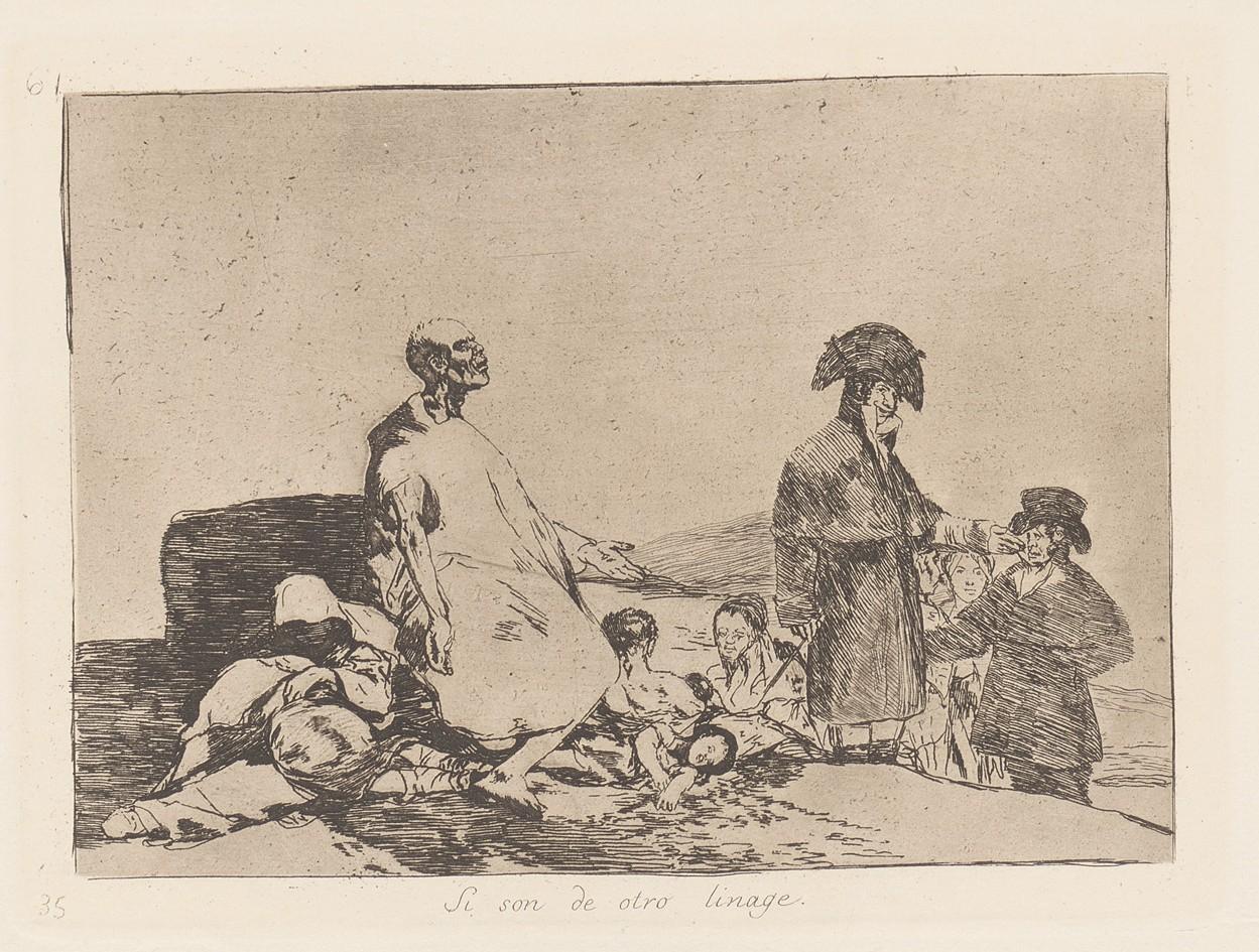 Perhaps they are of another breed. (Si son de otro linage) - Goya y Lucientes Francisco