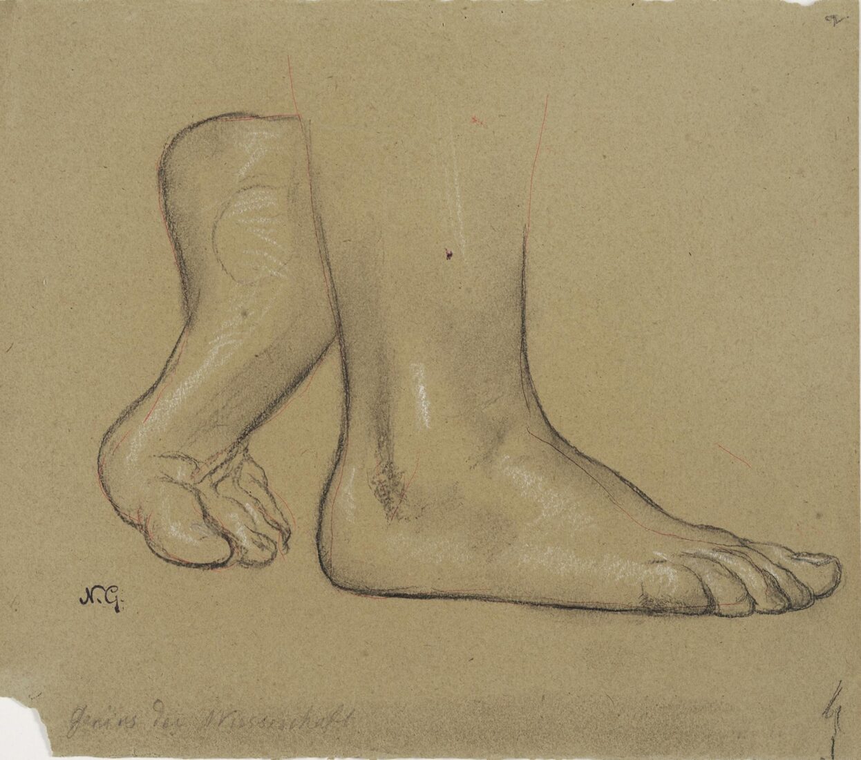 Study of the Feet for the “Genius of Science” - Gyzis Nikolaos