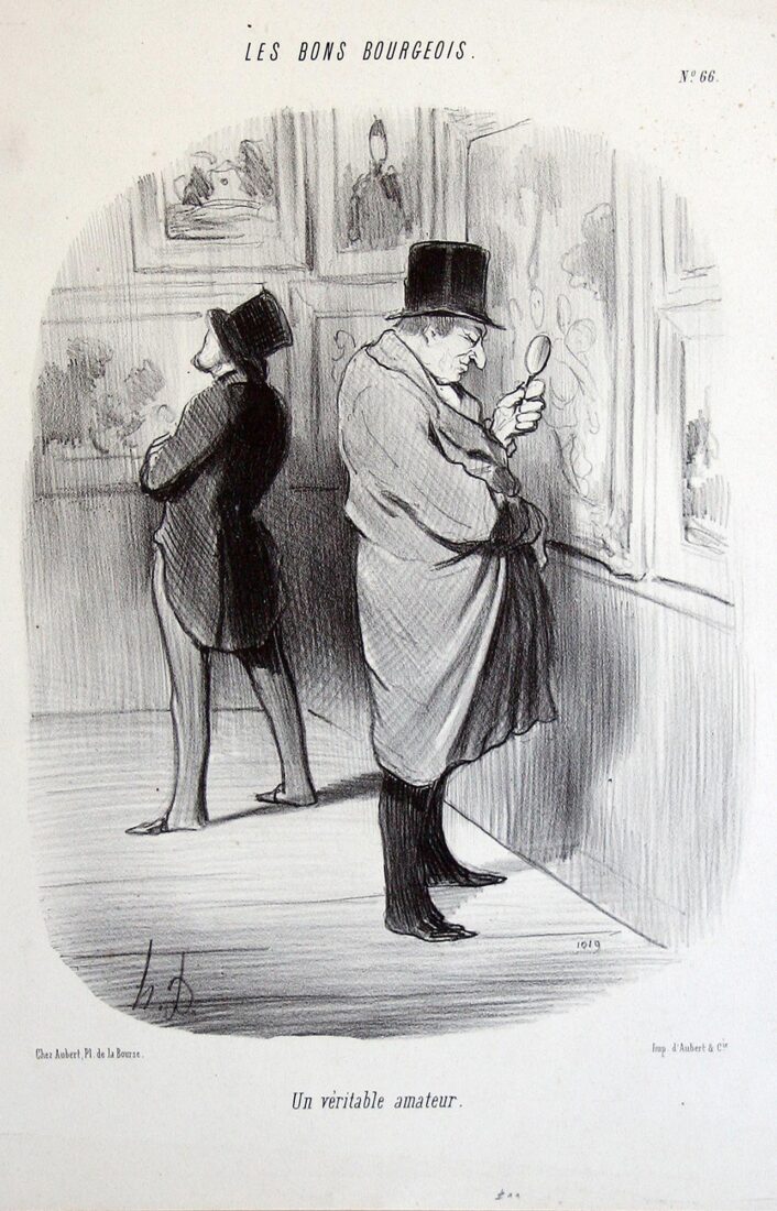 “A real amateur” - Daumier Honore