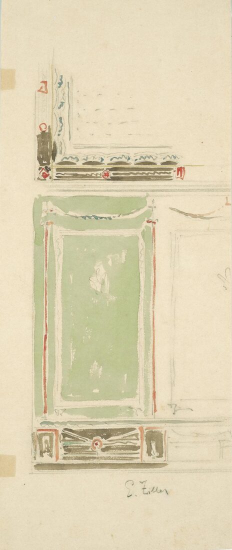 Draft for a Wall and Ceiling Decoration, probably for Heinrich Schliemann Mansion - Ziller Ernst
