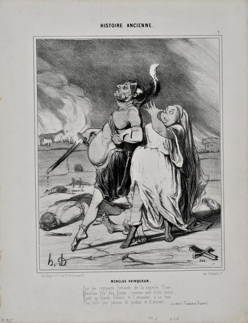 “The conqueror Menelaus” - Daumier Honore