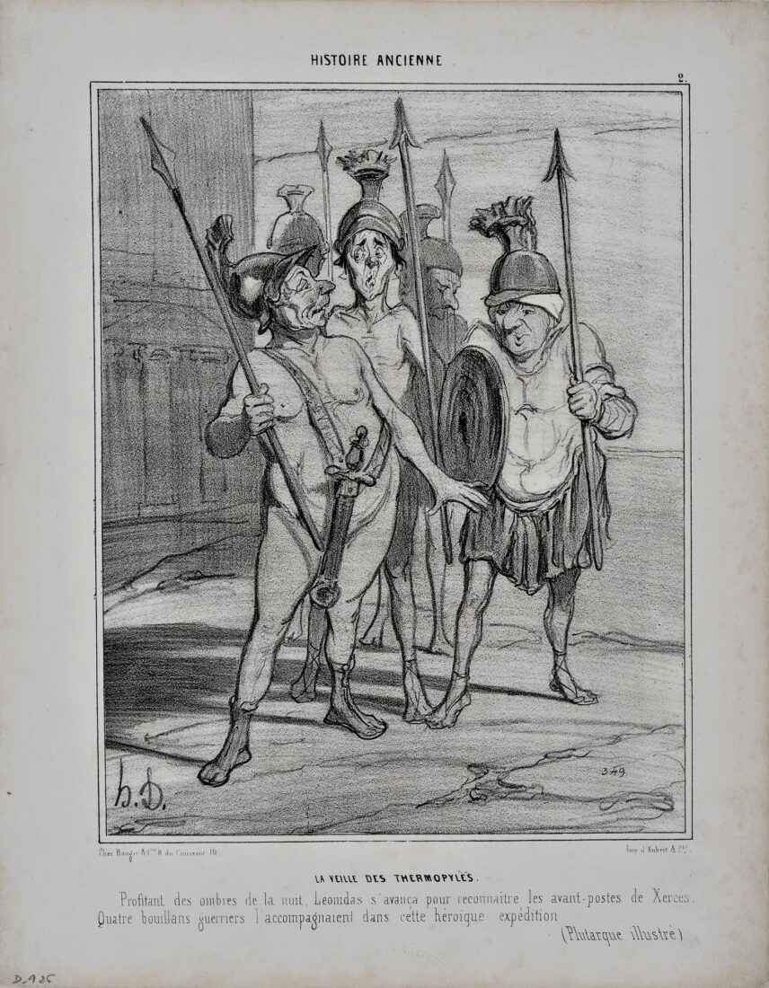 “Την παραμονή της μάχης των Θερμοπυλών” - Daumier Honore