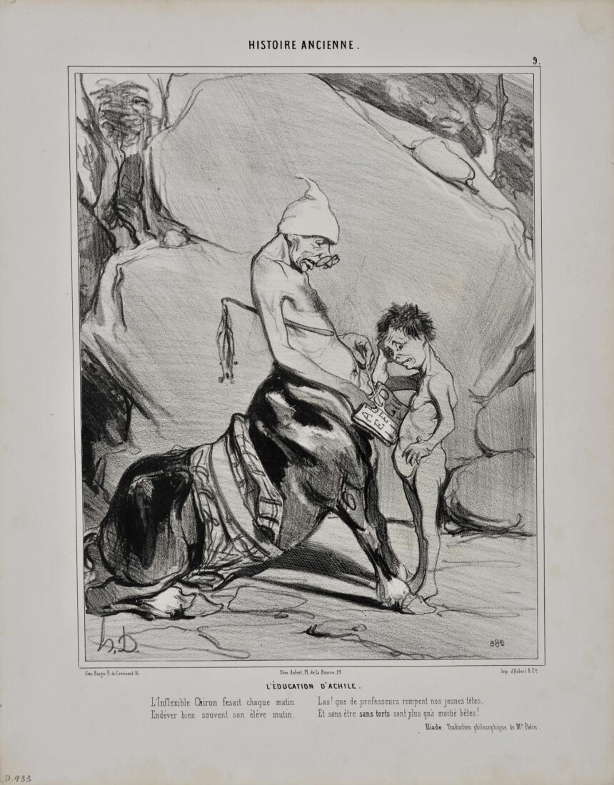 “Education of Achilles” - Daumier Honore
