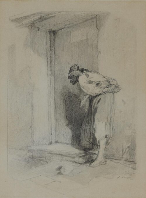 Old-Thanassis Eavesdropping at the Leper’s Door - Lytras Nikephoros